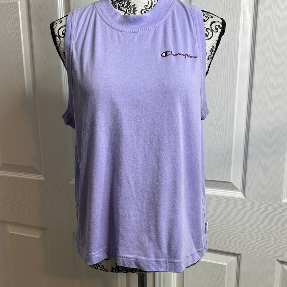 Champion Women's Lavender Muscle Tee Athlete L